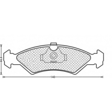 430216170991 MAGNETI MARELLI Комплект тормозных колодок, дисковый тормоз