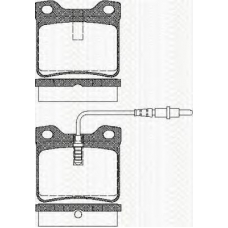 8110 28941 TRISCAN Комплект тормозных колодок, дисковый тормоз