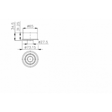 TKR 9878 TIMKEN Паразитный / ведущий ролик, зубчатый ремень