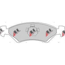 38170 ABS Комплект тормозных колодок, дисковый тормоз