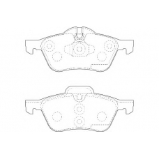WBP23281A WAGNER LOCKHEED Комплект тормозных колодок, дисковый тормоз