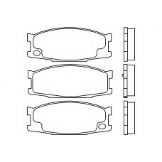 MDB2028 MINTEX Комплект тормозных колодок, дисковый тормоз