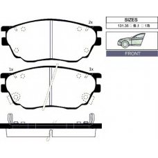 1041 F Goodwill Комплект тормозных колодок, дисковый тормоз