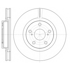 61189 10 KAWE Тормозной диск