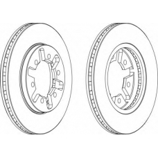 DDF421-1 FERODO Тормозной диск