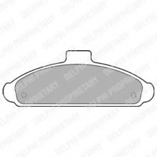 LP738 DELPHI Комплект тормозных колодок, дисковый тормоз