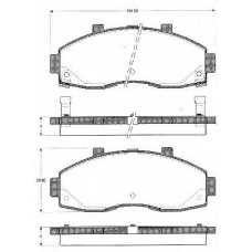 BLF1079 QUINTON HAZELL Комплект тормозных колодок, дисковый тормоз