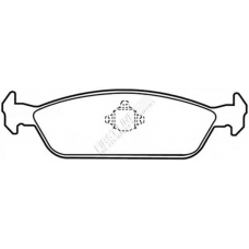 FBP1636 FIRST LINE Комплект тормозных колодок, дисковый тормоз