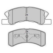 FBP-1801 FREMAX Комплект тормозных колодок, дисковый тормоз