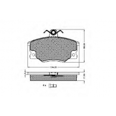 31012 SPIDAN Комплект тормозных колодок, дисковый тормоз