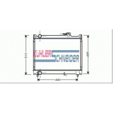2204401 KUHLER SCHNEIDER Радиатор, охлаждение двигател