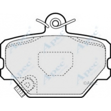 PAD1095 APEC Комплект тормозных колодок, дисковый тормоз
