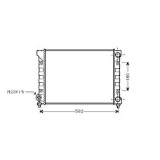 VW2111 AVA Радиатор, охлаждение двигателя