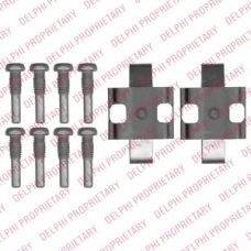 LX0543 DELPHI Комплектующие, колодки дискового тормоза