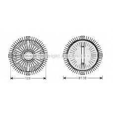 BWC322 Prasco Сцепление, вентилятор радиатора
