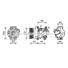 TOK581 AVA Компрессор, кондиционер