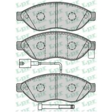 05P1287 LPR Комплект тормозных колодок, дисковый тормоз