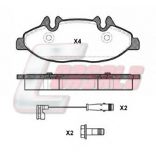 BKM002 CASALS Комплект тормозных колодок, дисковый тормоз
