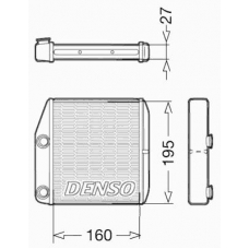 DRR09075 DENSO Теплообменник, отопление салона