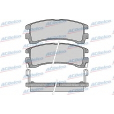 AC641881D AC Delco Комплект тормозных колодок, дисковый тормоз