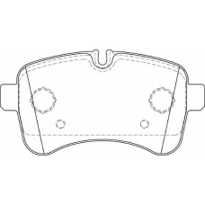 FD7329V NECTO Комплект тормозных колодок, дисковый тормоз