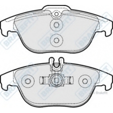 PD3236 APEC Комплект тормозных колодок, дисковый тормоз