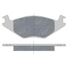 SP 114 SCT Комплект тормозных колодок, дисковый тормоз