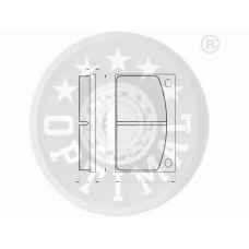 9482 OPTIMAL Комплект тормозных колодок, дисковый тормоз