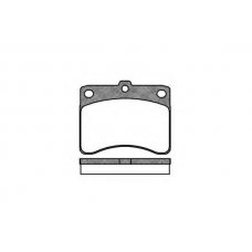 P3323.00 WOKING Комплект тормозных колодок, дисковый тормоз