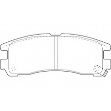 WBP21706A WAGNER LOCKHEED Комплект тормозных колодок, дисковый тормоз