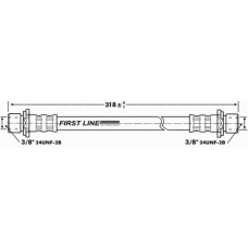 FBH6864 FIRST LINE Тормозной шланг