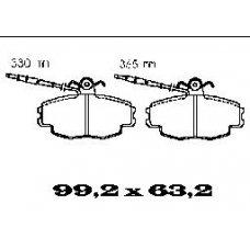 BL1322A2 FTE Комплект тормозных колодок, дисковый тормоз