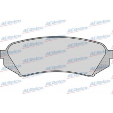 AC813781D AC Delco Комплект тормозных колодок, дисковый тормоз