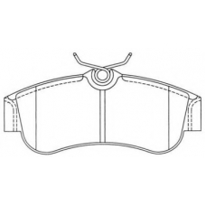 ASN-2015 AISIN Комплект тормозных колодок, дисковый тормоз