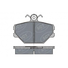 SP 217 SCT Комплект тормозных колодок, дисковый тормоз