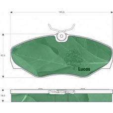 GDB1466 TRW Комплект тормозных колодок, дисковый тормоз