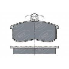 SP 101 SCT Комплект тормозных колодок, дисковый тормоз
