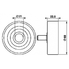 VKM 36002 SKF Паразитный / ведущий ролик, поликлиновой ремень