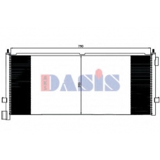 282004N AKS DASIS Конденсатор, кондиционер