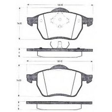 BLF922 QUINTON HAZELL Комплект тормозных колодок, дисковый тормоз