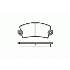 2021.00 ROADHOUSE Комплект тормозных колодок, дисковый тормоз
