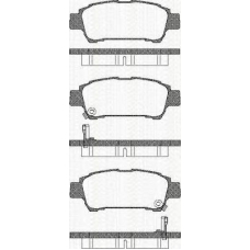 8110 13027 TRISCAN Комплект тормозных колодок, дисковый тормоз