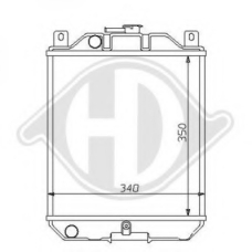 8136110 DIEDERICHS Радиатор, охлаждение двигателя