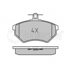 025 201 6819/PD MEYLE Комплект тормозных колодок, дисковый тормоз