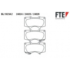 BL1923A2 FTE Комплект тормозных колодок, дисковый тормоз