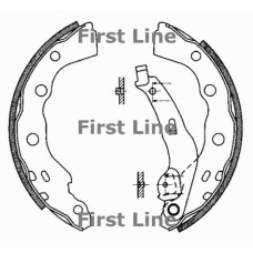 FBS608 FIRST LINE Комплект тормозных колодок