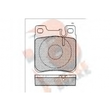 RB0976 R BRAKE Комплект тормозных колодок, дисковый тормоз