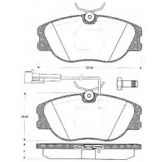 BLF830 QUINTON HAZELL Комплект тормозных колодок, дисковый тормоз