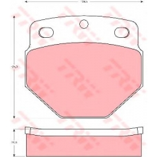 GDB5087 TRW Комплект тормозных колодок, дисковый тормоз