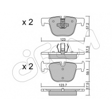 822-963-0 CIFAM Комплект тормозных колодок, дисковый тормоз